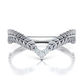 Crystal Wing Ring in Silver Gold or Rose Gold Tone view 1