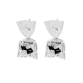 Red and Black Fish Clear Water Bag Novelty Hook Earrings view 5
