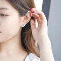 Pave Butterfly Stud Earrings And Pendant Necklaces In Three Tones view 3