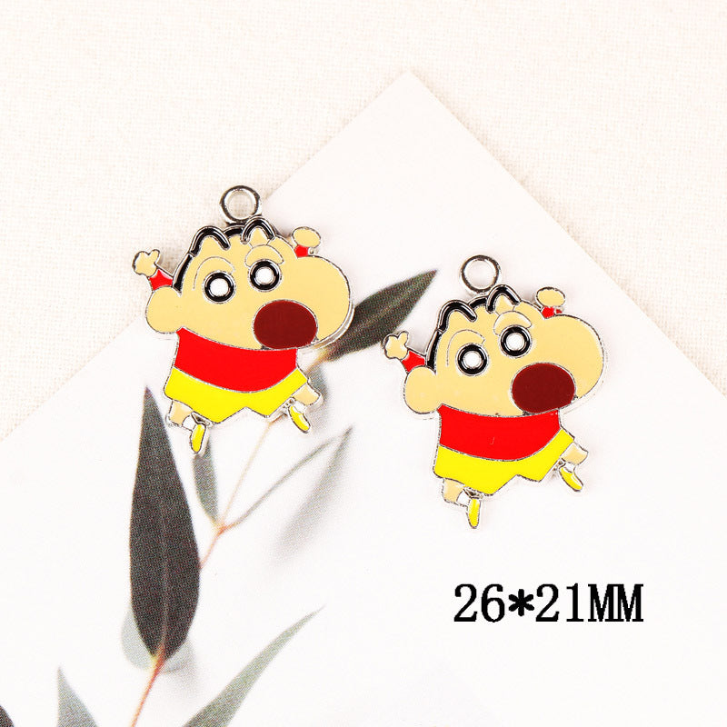 Rainbow Enamel Alloy Charm Pendant