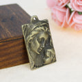 36x21mm Vintage Rectangular Virgin Mary Alloy Charm Pendant