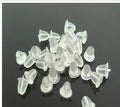Translucent White Plastic Stud Earring Back Stoppers view 6