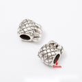 Nature Pattern Large Hole Metal Beads In Five Designs view 9