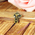Vintage Long Trunk Elephant Alloy Charm Pendant 23x19mm
