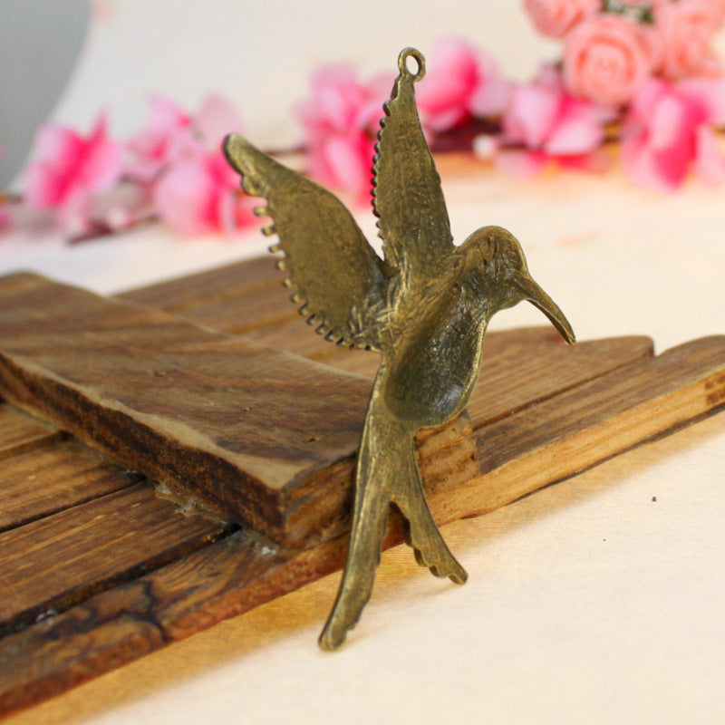 75x58mm Alloy Woodpecker Bird Charm Pendant