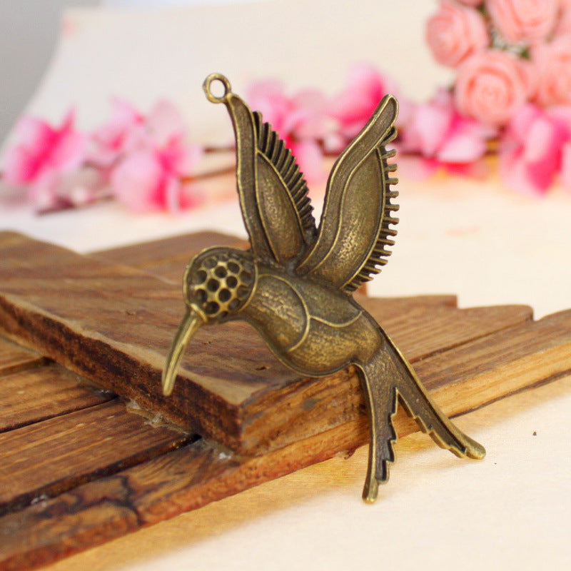 75x58mm Alloy Woodpecker Bird Charm Pendant