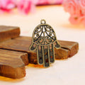 35x24mm Hollow Hand Alloy Charm Pendant