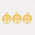 Round Tree of Life Metal Charms in Eight Finishes for Jewelry Making view 11