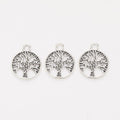 Round Tree of Life Metal Charms in Eight Finishes for Jewelry Making view 10