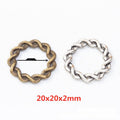Braided Round Link Components in Two Antique Finishes view 1