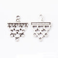 Five Loop Chandelier Connector Findings in Silver Tone Metal view 1