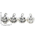 Striped Pumpkin Vintage Metal Charm Pendant for Jewelry Making view 1