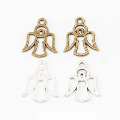 Openwork Angel Metal Charm Pendant shown in the available visible finishes