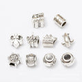 Mixed Large Hole Symbol Beads Metal Jewelry Making Pieces view 1