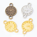 Double Loop Clock Jewelry Making Component In 3 Finish Options view 1
