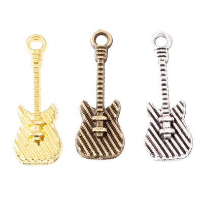 Guitar charm shown across the available finishes