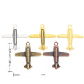 Airplane Metal Charm Pendant in Five Pictured Finishes view 1