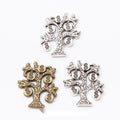 Ornate Coin Tree Metal Charm in Two Antique Finishes view 1