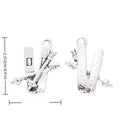 Antique Silver Winter Sports Equipment Metal Charms view 1
