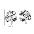 Large Openwork Tree Metal Charm Pendant Jewelry Making Component view 1