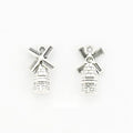 Windmill Charm DIY Metal Pendant for Jewelry Making view 1