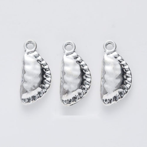 Group view of dumpling charm showing all 1 pictured finish variants