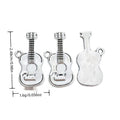 Vintage Style Metal Acoustic Guitar Charm in 1 Metal Finish view 1