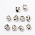 Nature Pattern Large Hole Metal Beads In Five Designs view 1