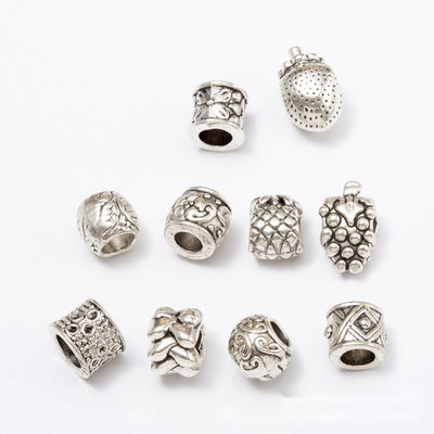 Overview of nature pattern beads in the available designs and finishes