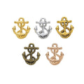 Small Anchor Connector Charms in Five Metallic Finishes view 1