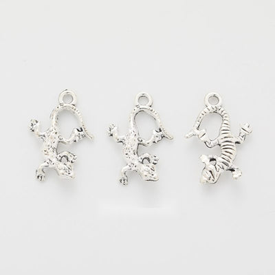 Curled Gecko Charm pictured option assortment on a white background