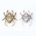 Detailed Spider Antique Metal Charms In Two Finishes view 1