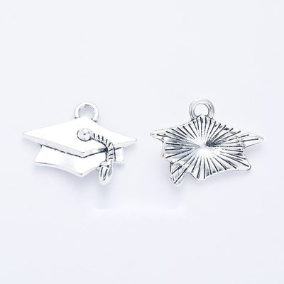 Graduation Cap Charm pictured option assortment on a white background