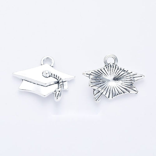 Graduation Cap Charm pictured option assortment on a white background