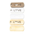 Love Heart Cutout Tag Charm Metal Jewelry Making Pieces view 1
