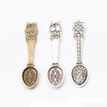 Ornate Spoon Charms in Antique Bronze, Antique Silver view 1