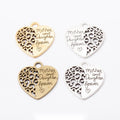 Mother and Daughter Forever Heart Metal Charms Jewelry Making Pendants view 1