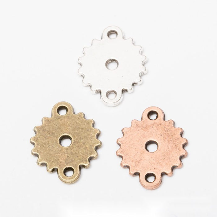 Two-Loop Gear Metal Connector Components in 3 Finishes