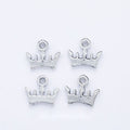 Mini Crown Charm DIY Metal Pendant for Jewelry Making view 1