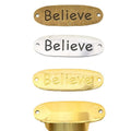 Believe Bar Connector Metal Component in 4 Distinct Finishes for Jewelry Making view 1
