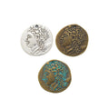 Classical Figure Coin Charm Metal Pendant for Jewelry Making view 1