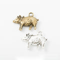 Spotted Pig Metal Charm Pendant For Jewelry Making view 1
