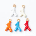 Colorful Enamel Antler Metal Charms in Five Colors view 1