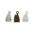Turreted Castle Charm Metal Pendant for Jewelry Making view 1
