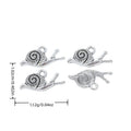 Detailed Snail Charm in 1 Metal Finish for Jewelry Making view 1