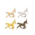 Running Horse Charm in 4 Metal Finishes for Jewelry Making view 1