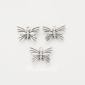 Antique Silver Dragonfly Charm with Open Wing Details view 1