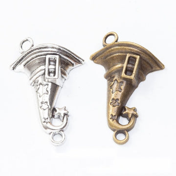 Vintage Wizard Hat Charms in Multiple Finishes for Jewelry Making