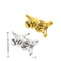 Rabbit Slider Bead in 2 Metal Finishes for Jewelry Making view 1