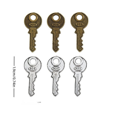 Number 925 Key Charm shown on a white background